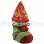 Новогодний носок для подарков JN-03/1 Новогодний сувенир Mister Christmas 2009 г ; Упаковка: пакет инфо 7644c.