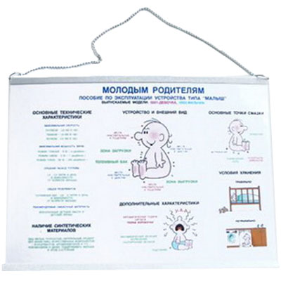 Плакат "Молодым родителям" цепочки: 36,5 см Артикул: 89597 инфо 7735c.