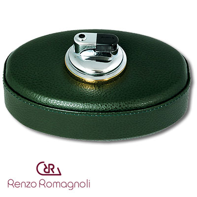 Настольная зажигалка, зеленая Зажигалка Renzo Romagnoli 2007 г инфо 7785c.