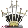 Комплект из 6 шпаг и мечей на подставке (DY2010) Donart 2007 г инфо 8062c.