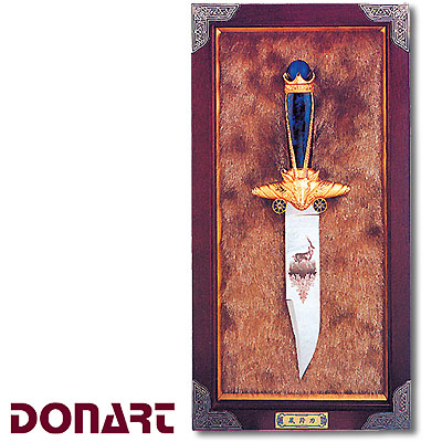 Тибетская антилопа Нож на щите-подставке (DY2024) Donart 2007 г инфо 8064c.