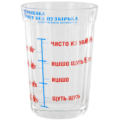 Стакан граненый "Рыбакам" стекло Изготовитель: Китай Артикул: 90184 инфо 6416a.